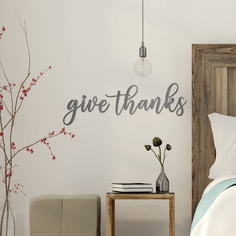 Farmhouse Thanksgiving Wall Words - Home Wall Decor for Bedroom