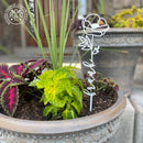 Flower Pick- Set of 3 Metal Flowers