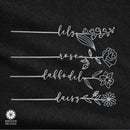 Flower Pick- Set of 3 Metal Flowers