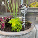 Flower Pick- Set of 3 Metal Flowers