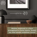 Flower Pick- Set of 3 Metal Flowers