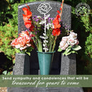 Flower Pick- Set of 3 Metal Flowers