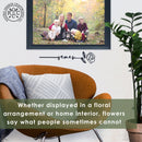 Flower Pick- Set of 3 Metal Flowers