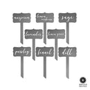 Window Garden Markers - Single - Herb Garden Plant Identification Stakes