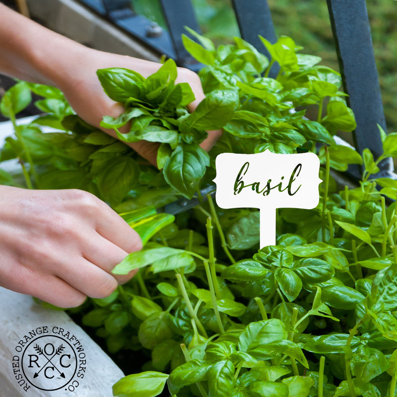 Window Garden Markers - Your Favorite 5 - Herb Garden Plant Identification Stakes