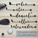 Golf Clubs with Name - 3 pack - Golf Papa Signs Wall Decor