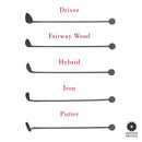 Golf Clubs with Name - 3 pack - Golf Papa Signs Wall Decor
