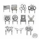 Holiday Stake - Single - Outdoor Patio Yard Decorations