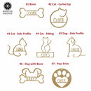 Man's Best Friend Christmas Ornaments - 2 pack - Paw Print and Animal Ornaments
