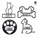 Man's Best Friend Christmas Ornaments - 2 pack - Paw Print and Animal Ornaments