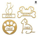 Man's Best Friend Christmas Ornaments - 2 pack - Paw Print and Animal Ornaments