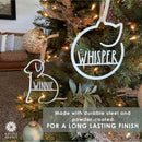 Man's Best Friend Christmas Ornaments - 2 pack - Paw Print and Animal Ornaments