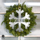 Snowflake Name Sign - 2 Styles - Personalized Metal Winter Decor