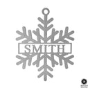 Snowflake Name Sign - 2 Styles - Personalized Metal Winter Decor