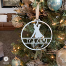 Sports Ornament Personalized - 3 pack - 30 Sports Theme Styles - Metal Christmas Ornaments