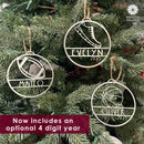 My Favorite Athlete Ornament - Single - 30 Sports Theme Styles - Metal Christmas Ornaments