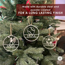 My Favorite Athlete Ornament - Single - 30 Sports Theme Styles - Metal Christmas Ornaments
