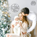 Winter Greeting Signs - Metal Christmas Wreath Decor