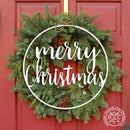 Winter Greeting Signs - Metal Christmas Wreath Decor