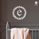Olive Wreath Single Letter Monogram - 3 Sizes - Custom Metal Sign Monogram