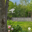 Steel Bald Eagle Tree Stake - Metal Bird Tree Stake for Garden or Lawn