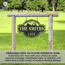Home on the Range Oversized Address Plaque - House Number Sign