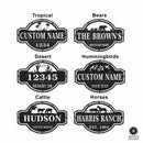 Home on the Range Oversized Address Plaque - House Number Sign