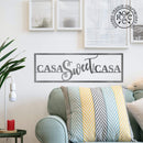 Home Sweet Home - Ranch Sign Front Door Rustic Modern Wall Decor