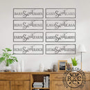 Home Sweet Home - Ranch Sign Front Door Rustic Modern Wall Decor