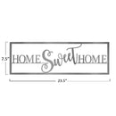 Home Sweet Home - Ranch Sign Front Door Rustic Modern Wall Decor
