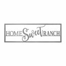 Home Sweet Home - Ranch Sign Front Door Rustic Modern Wall Decor