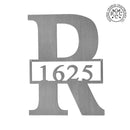 Bentley Address Monogram - 2 Sizes - Custom Metal Address Numbers for Outside Home