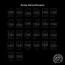 Bentley Address Monogram - 2 Sizes - Custom Metal Address Numbers for Outside Home