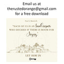 Innkeeper's Key - Set of 6 - Jesus Christ Ornaments For Christmas Tree