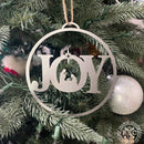 Merry and Bright Ornaments - Set of 3 - Christmas Ornament Jesus Decorations