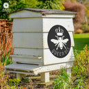 Queen Bee Sign - Unique Metal Bumble Bee Sign for Farmhouse Honey Hive