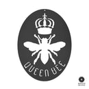Queen Bee Sign - Unique Metal Bumble Bee Sign for Farmhouse Honey Hive