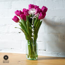 Flower Pick- Set of 3 Metal Flowers