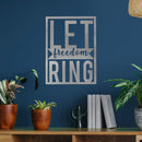 Let Freedom Ring - Rectangle or Circle Patriotic Fourth of July Home Decor