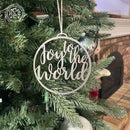 Merry Christmas & Joy to the World Y'all Ornament - Christmas Ornament Decorations