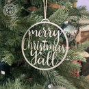 Merry Christmas & Joy to the World Y'all Ornament - Christmas Ornament Decorations