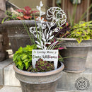 Flower Bouquet Stake - Metal Cutout Memorial Stake for Loved Ones