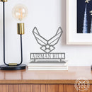Military Personalized Plaque - Custom Armed Forces Memorial Day and Veterans Day Decor