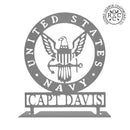 Military Personalized Plaque - Custom Armed Forces Memorial Day and Veterans Day Decor