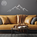 Mountain Metal Wall Art - Lodge Themed Mountain Decor Wall Art