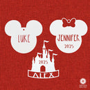 Mouse Ears and Castle Ornament - 3 pack - Christmas Tree Decorations