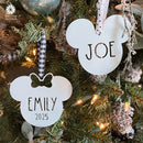 Mouse Ears and Castle Ornament - 3 pack - Christmas Tree Decorations