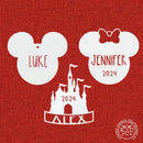 Mouse Ears and Castle Ornament - Single - Christmas Tree Decorations