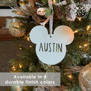 Mouse Ears and Castle Ornament - Single - Christmas Tree Decorations