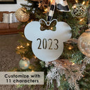 Mouse Ears and Castle Ornament - Single - Christmas Tree Decorations